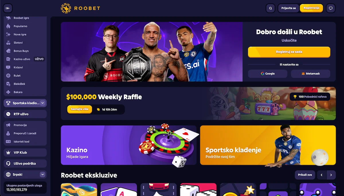 Roobet recenzija