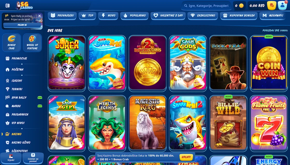 SG Casino kazino igre