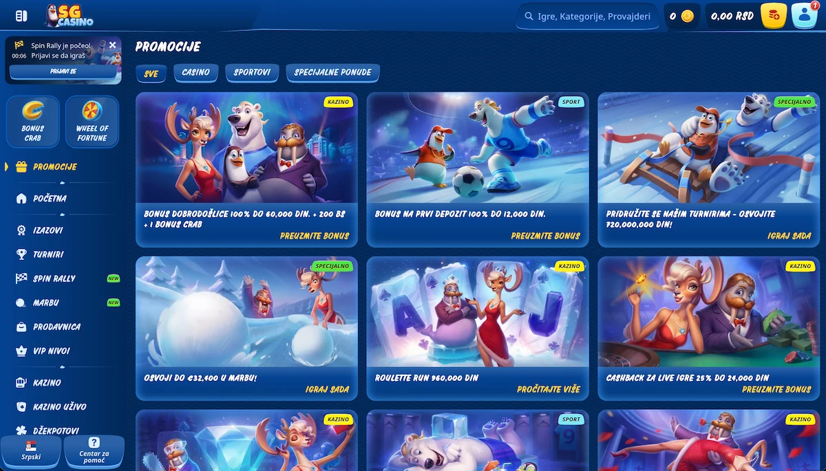 SG Casino promocije