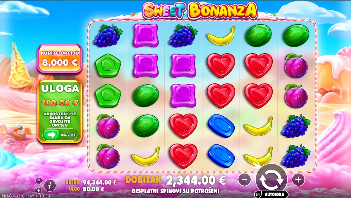 Sweet Bonanza kazino igra
