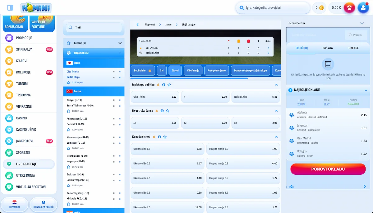 Nomini sportsko klađenje