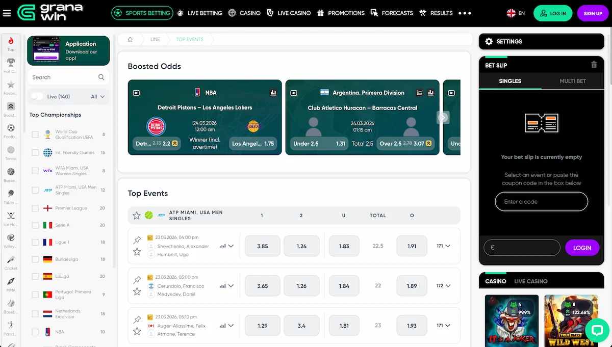 GranaWin sportsko klađenje