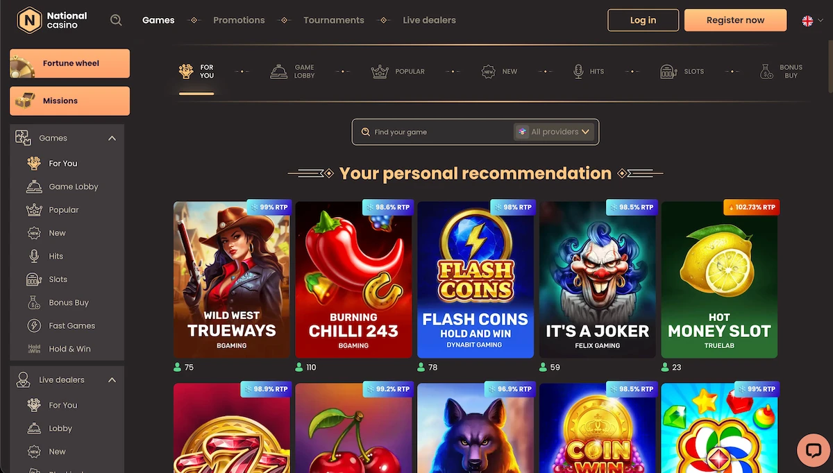 National Casino kazino igre