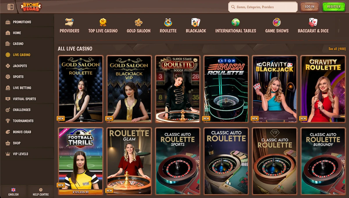Stone Vegas Uživo kazino