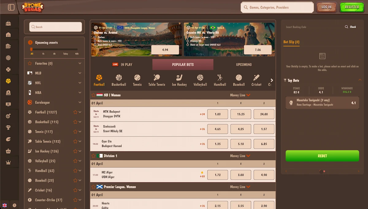 Stone Vegas sportsko klađenje