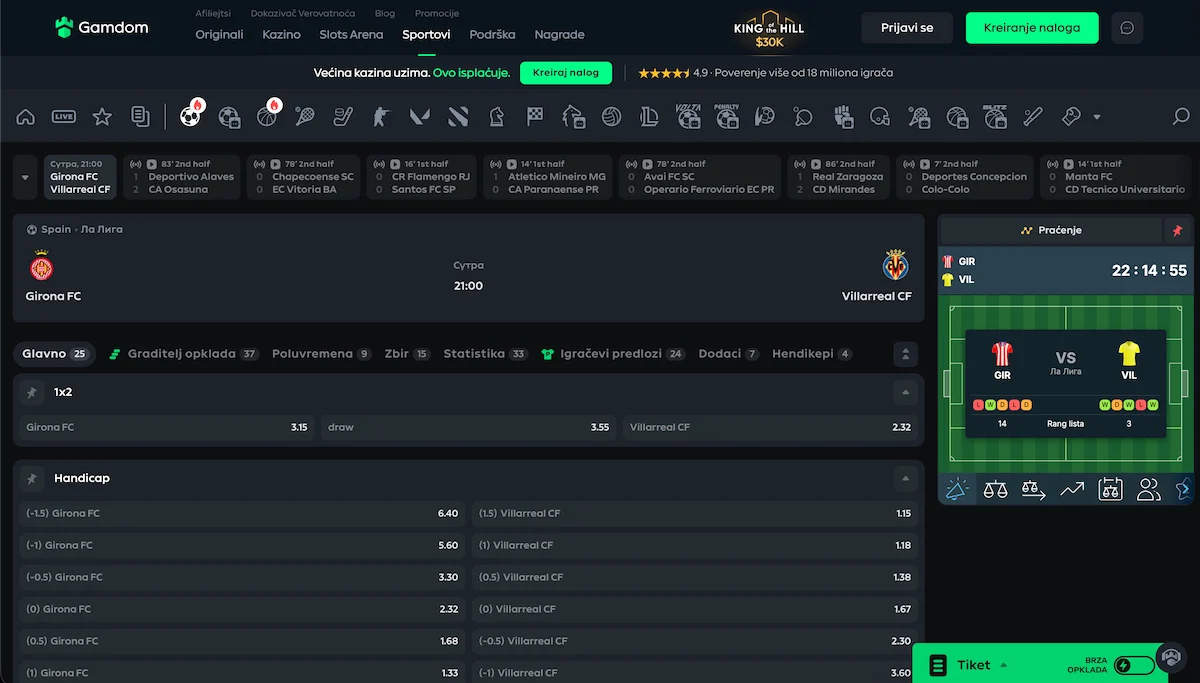 Gamdom sportsko klađenje