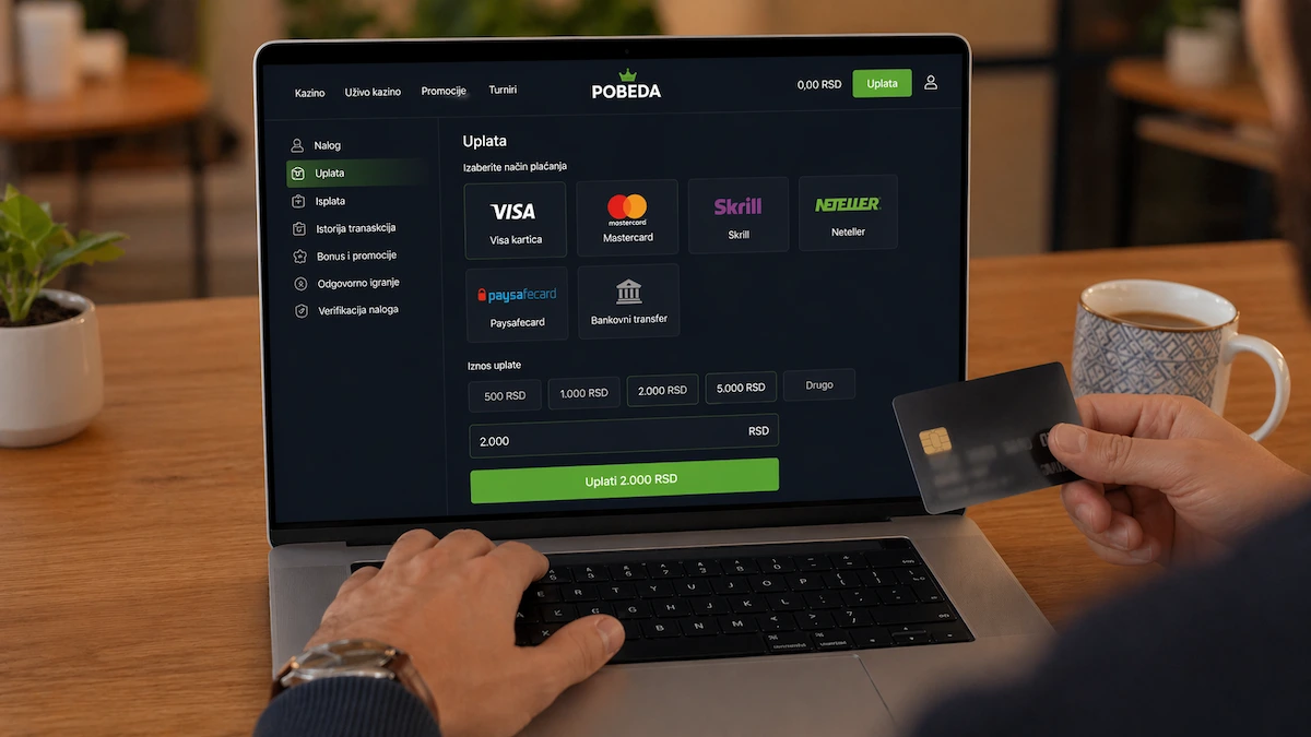 Kako uplatiti novac na online kazino
