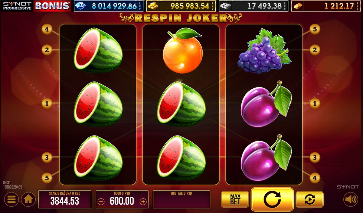 Respin Joker slot igra