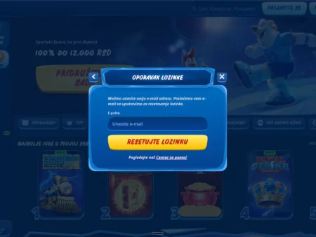 SG Casino zaboravljena lozinka