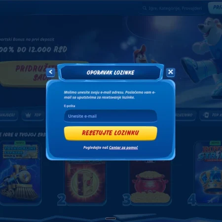 SG Casino zaboravljena lozinka